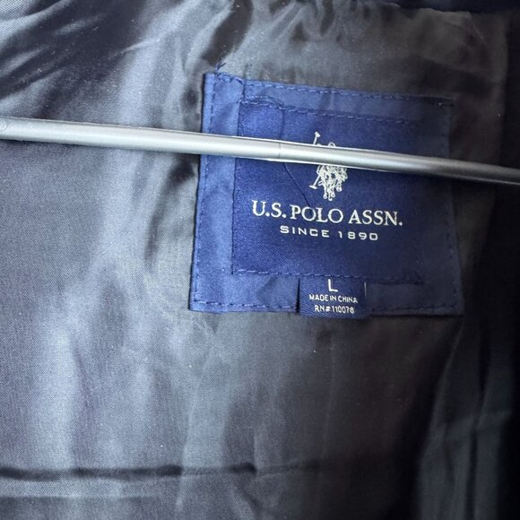 U.S. Polo Assn. Mens Puffer Vest Lightweight Warm Polyester Outerwear NWT Navy - Picture 5 of 7